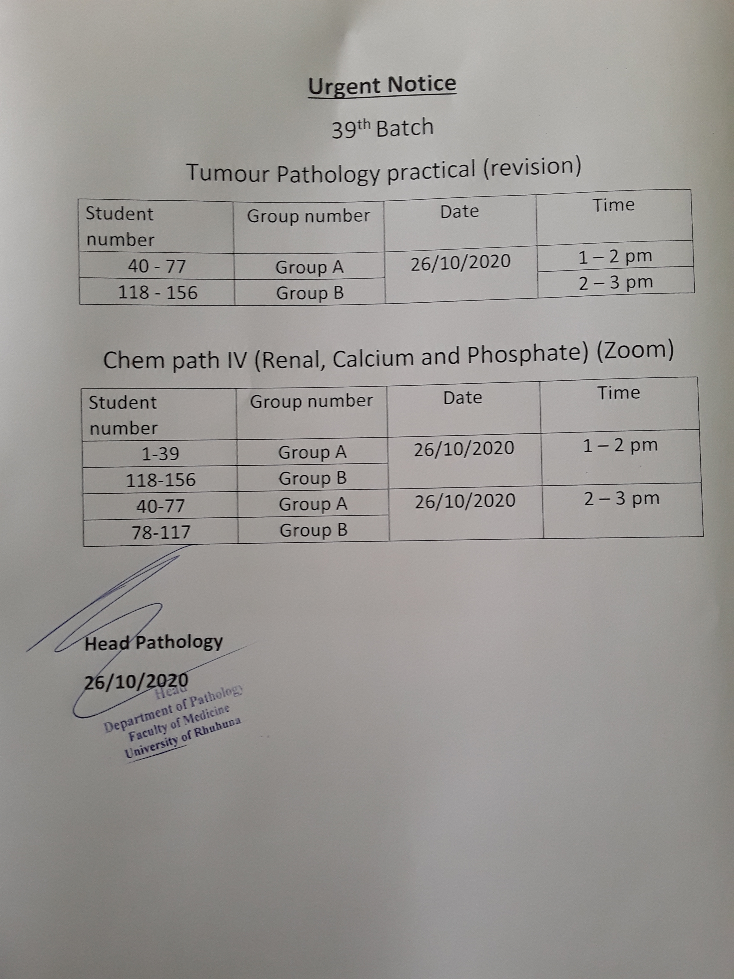 notice
